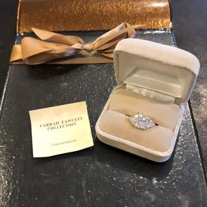 Farrah Fawcett limited edition ring numbered. CZ